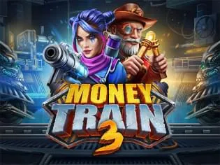 Слот Money Train с поездом, ковбоями и деньгами в BRO Casino
